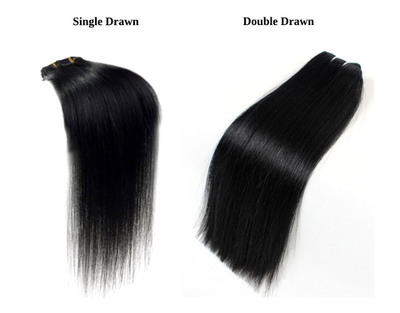 Single Drawn and Double Drawn Hair