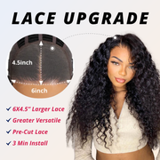 Pre-cut Lace Water Wave Wear and Go Wig