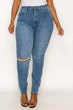 Knee Slit Jeans