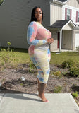 See Thru Me Midi Dress