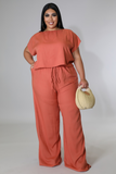 Crop Linen Pants Set