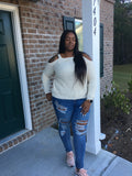 Cold Shoulder Sweater