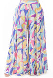 Geo Print Palazzo Pants